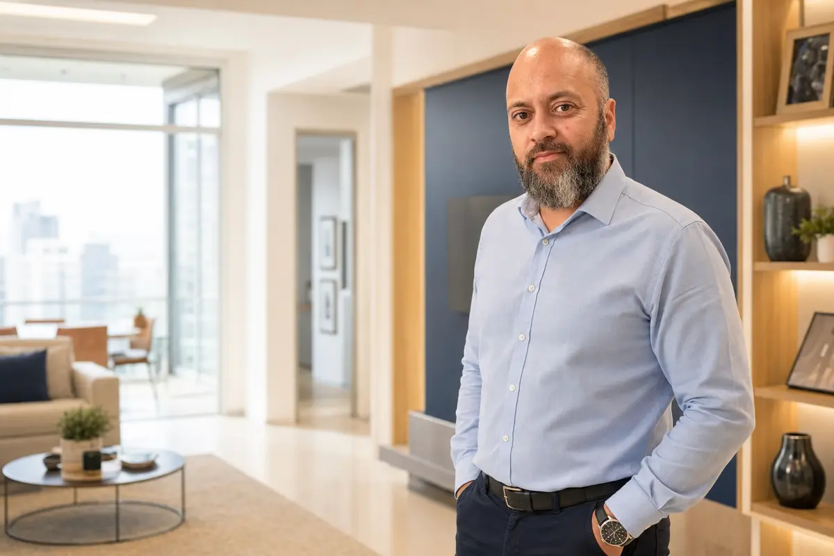 Cristiano Soares, consultor em imóveis na planta
